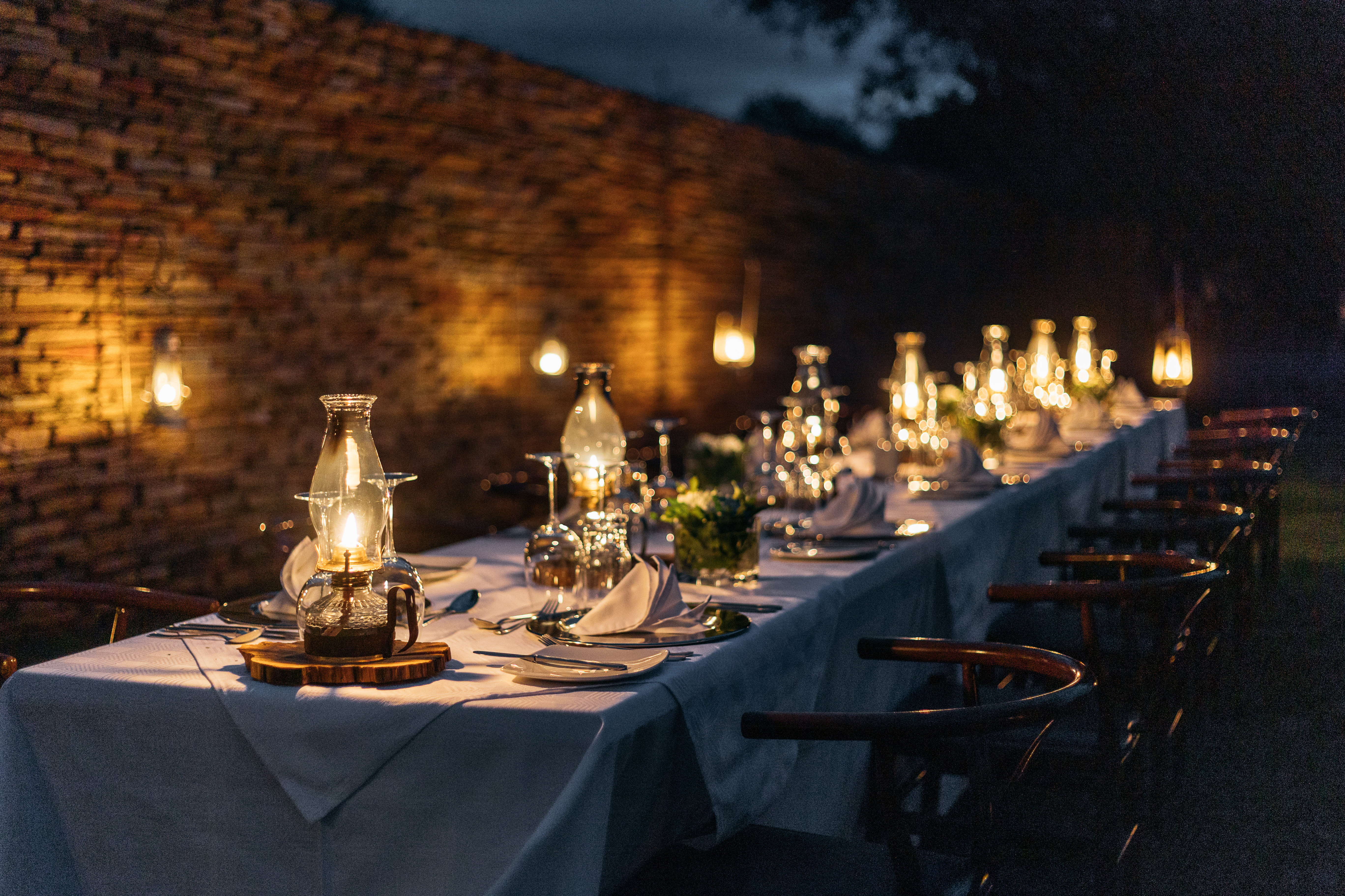 <p>Evening dinners at beautiful Becks Safari Lodge.&nbsp;</p>